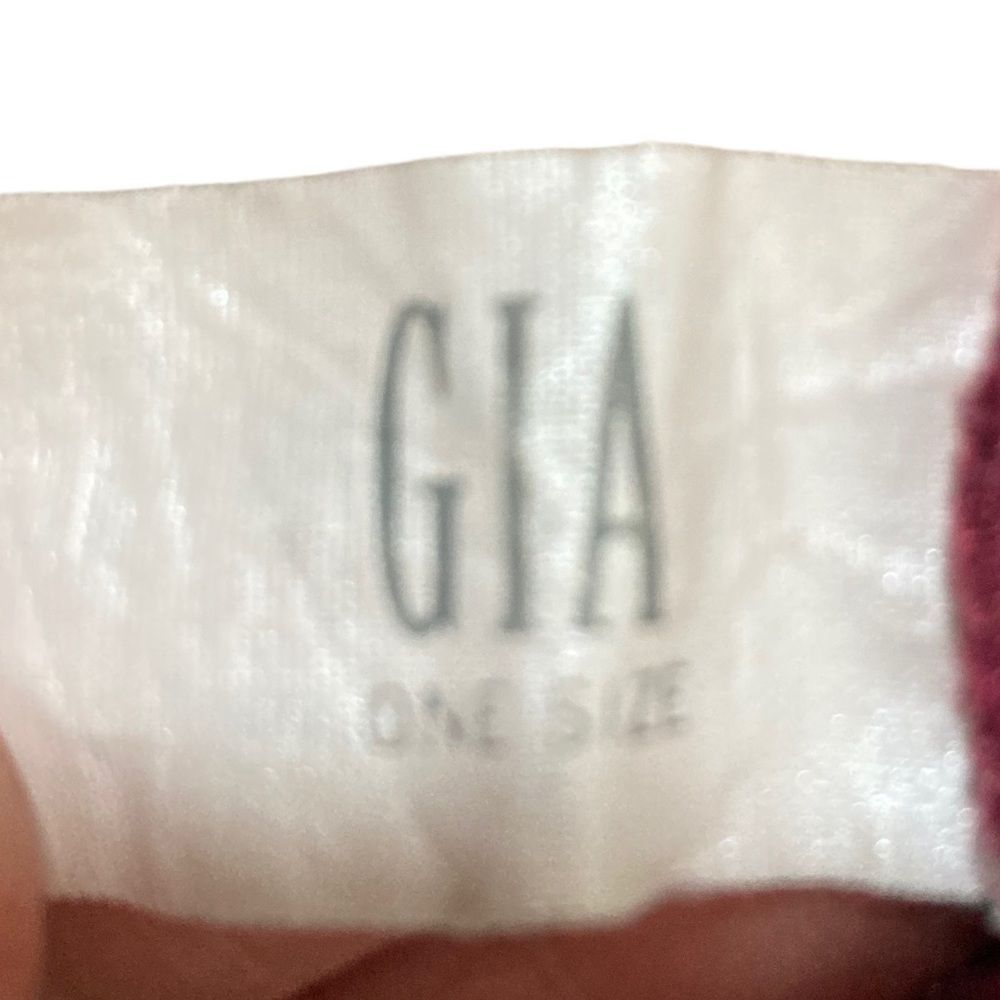 GIA burgundy lace cheeky thong one size - Picture 4 of 11